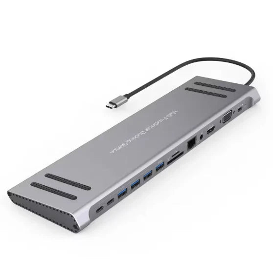 14-in-1 USB-C Docking Station  محطة توصيل USB-C متعددة المنافذ 14 في 1