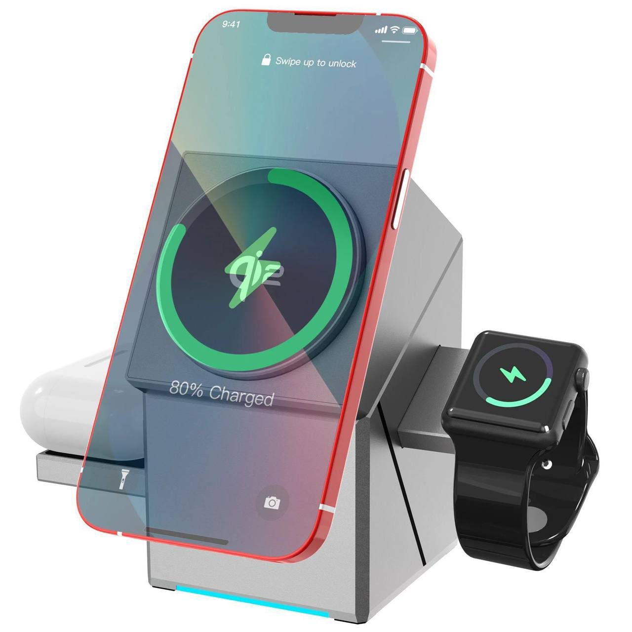 Charging station touch rotate design