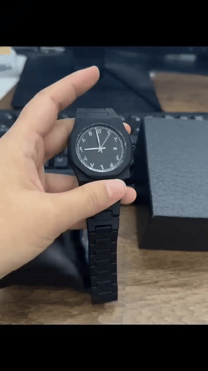 Arabic Dial Steel Watch  ساعة ستانلس ستيل بأرقام عربية