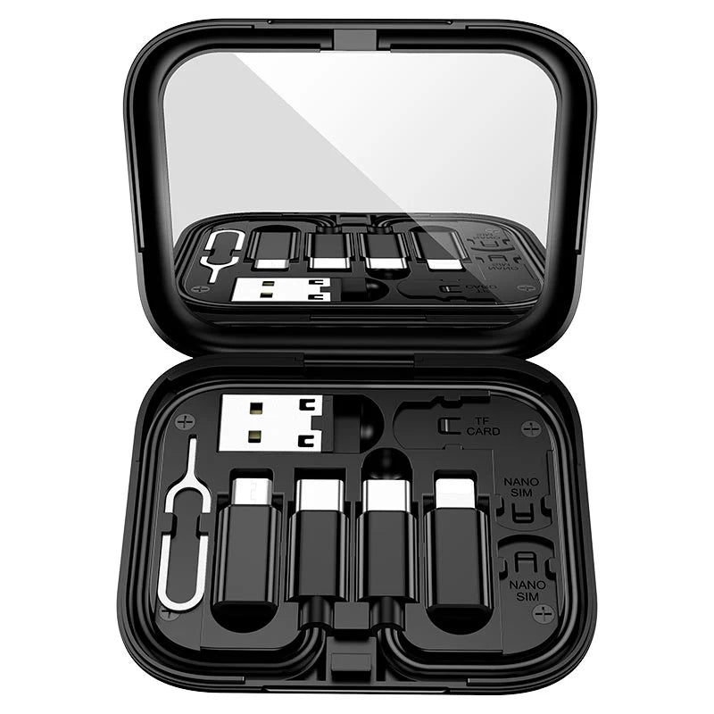 HOCO U114 Multifunction Data Cable Set  طقم كابلات شحن HOCO U114 متعدد الوظائف