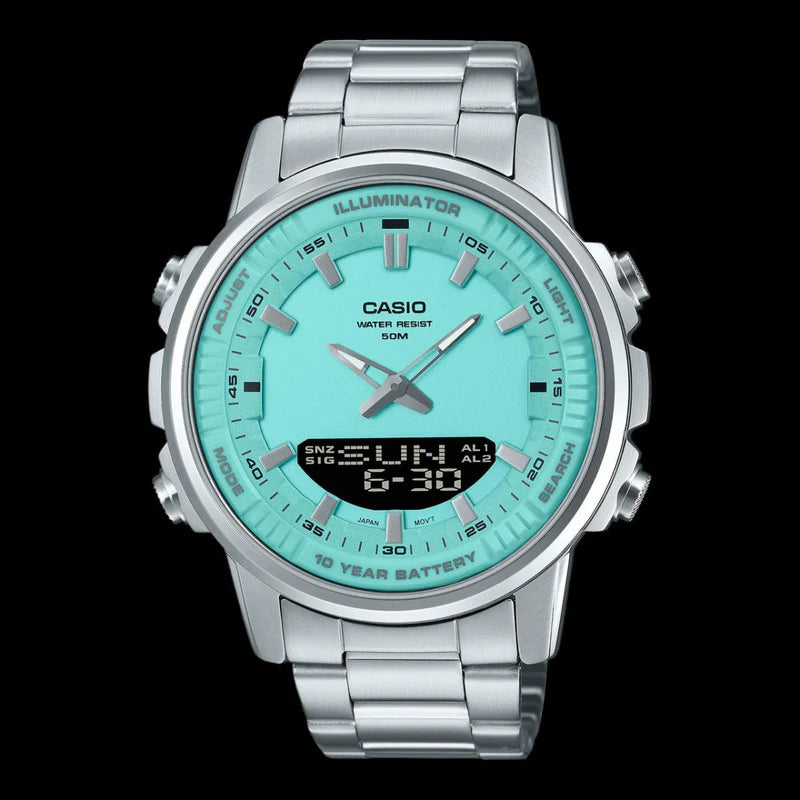 Turquoise Dial Men Watch  ساعة رجالية بقرص فيروزي